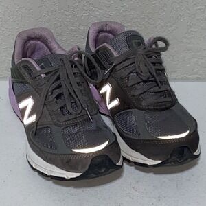 New Balance 990V4 NB Running Shoes Sneakers Gray Purple Women Size‎ 8.5 D USA
